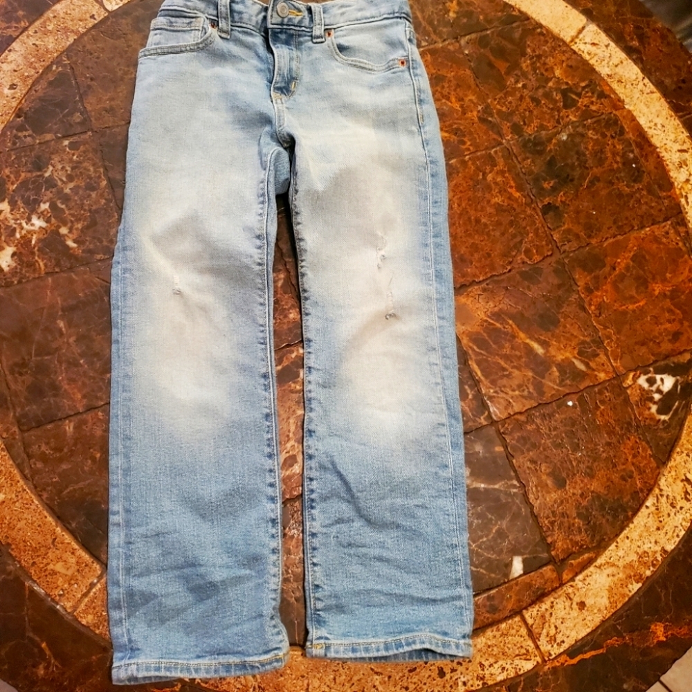 Old Navy Built in Flex Distressed Straight Jeans 7